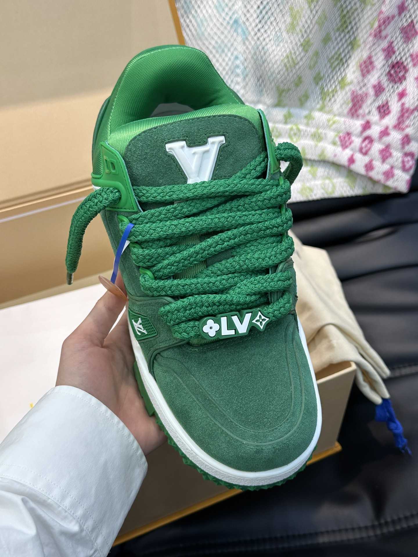 L0vis Vvtt0n Trainer Maxi Sneaker LV Dark Green For Women