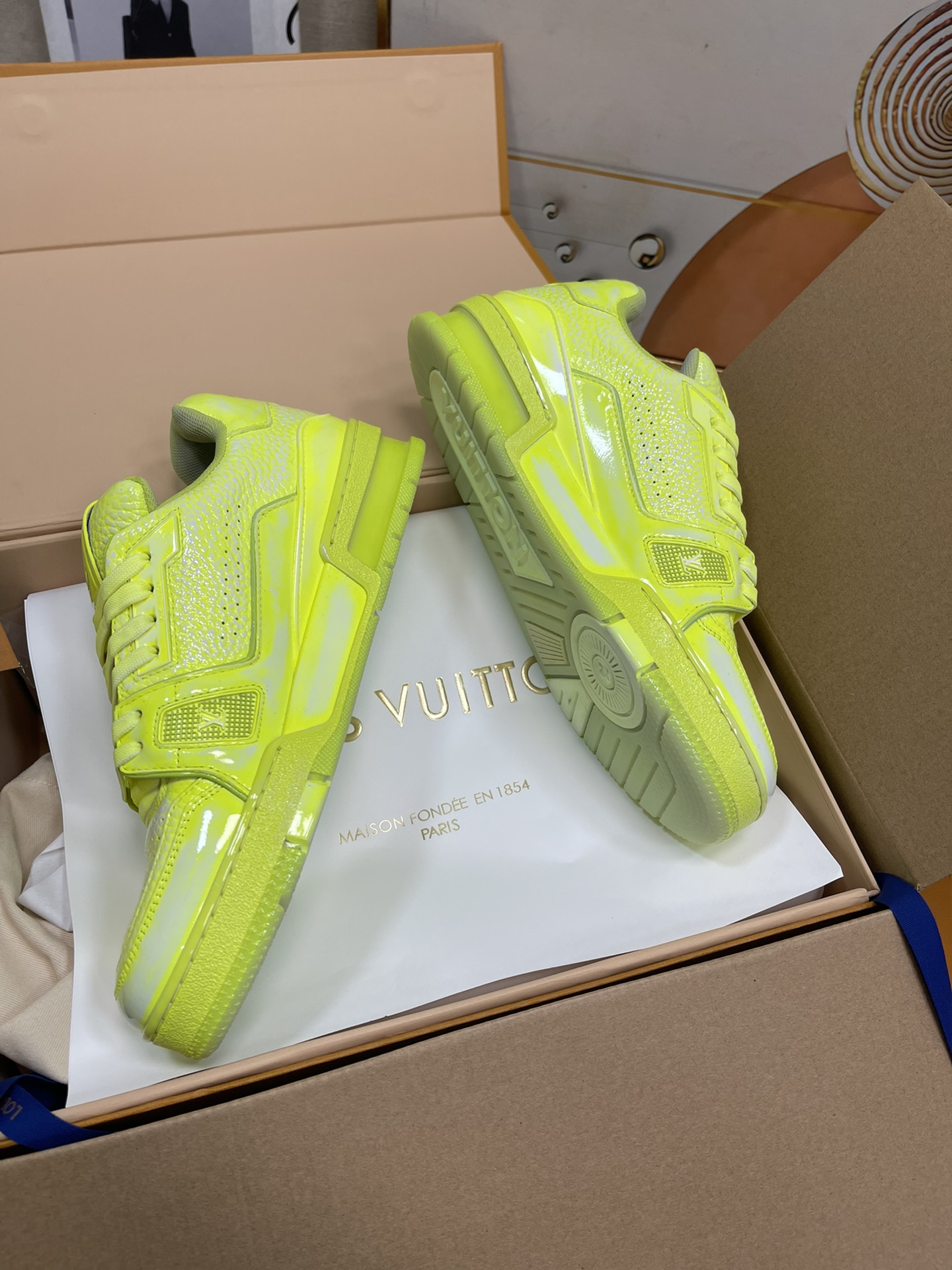 L0vis Vvtt0n Trainer Sneaker LV Green For Women