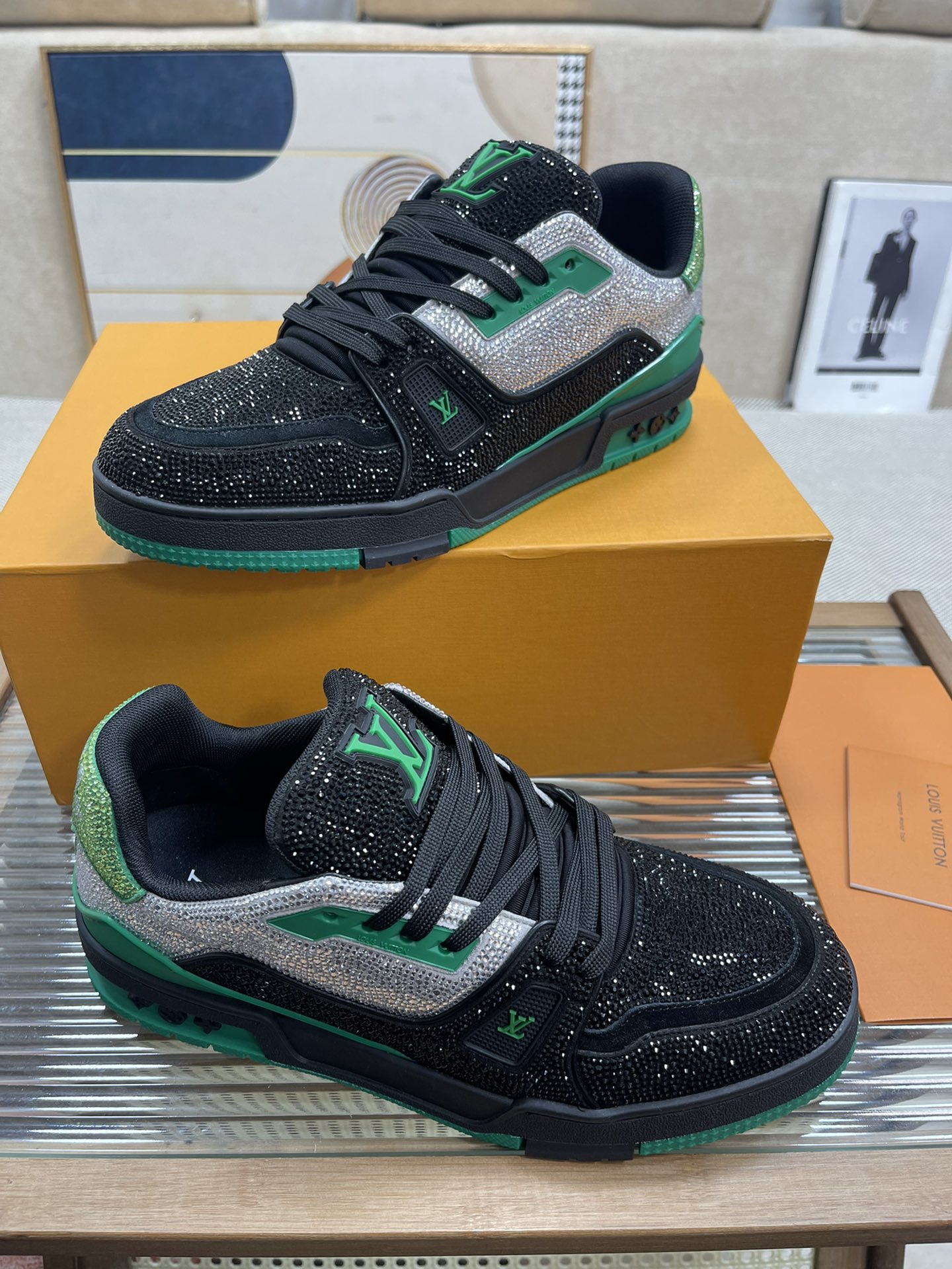 L0vis Vvtt0n Trainer Sneaker LV Black For Women