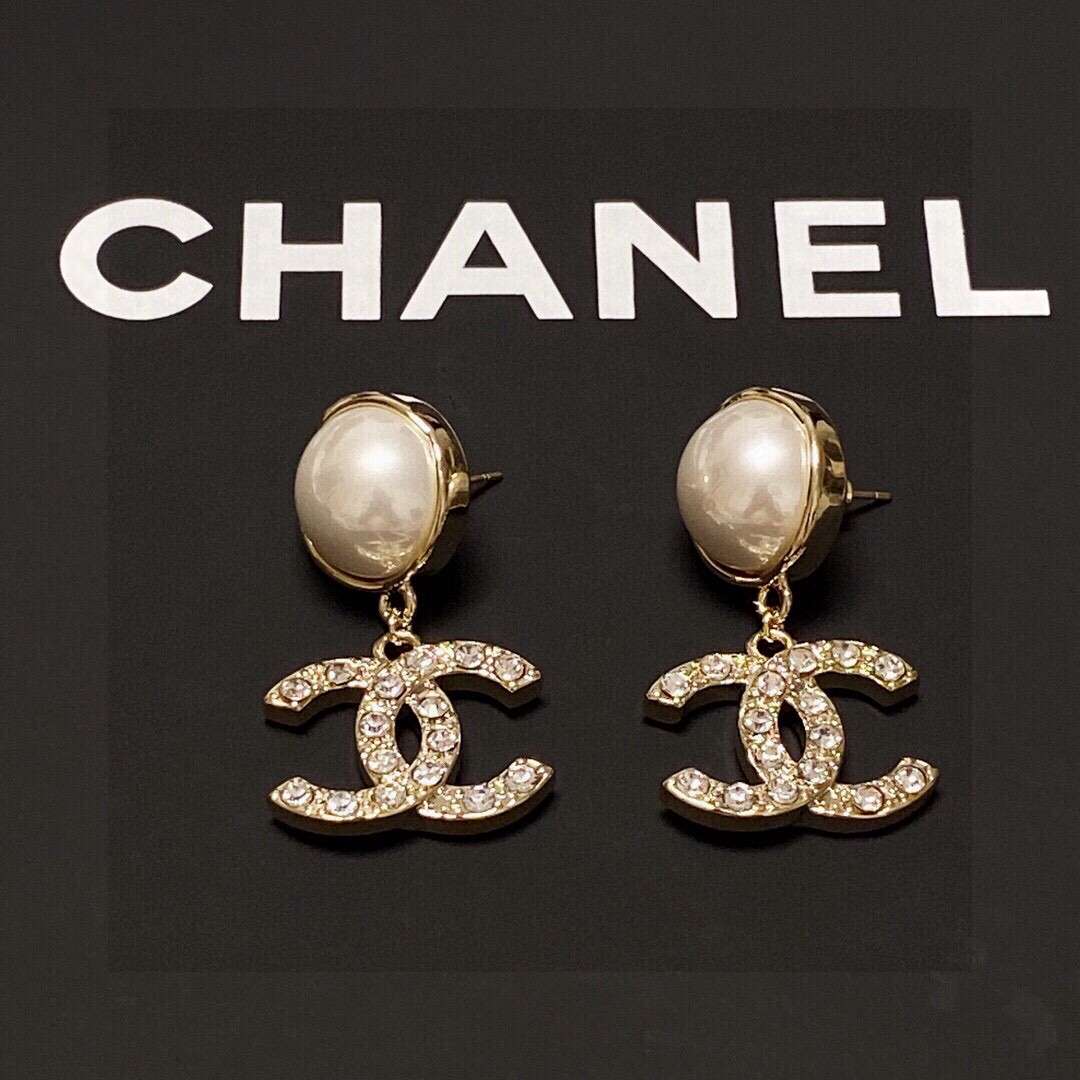 Ch**el CC Earrings Gold For Women