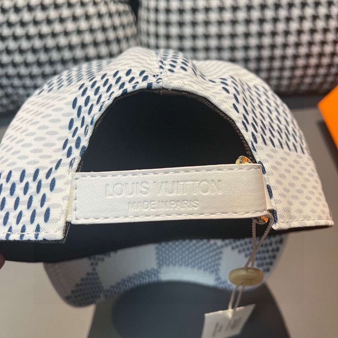 L0vis Vvtt0n Damier Rush Cap White For Men