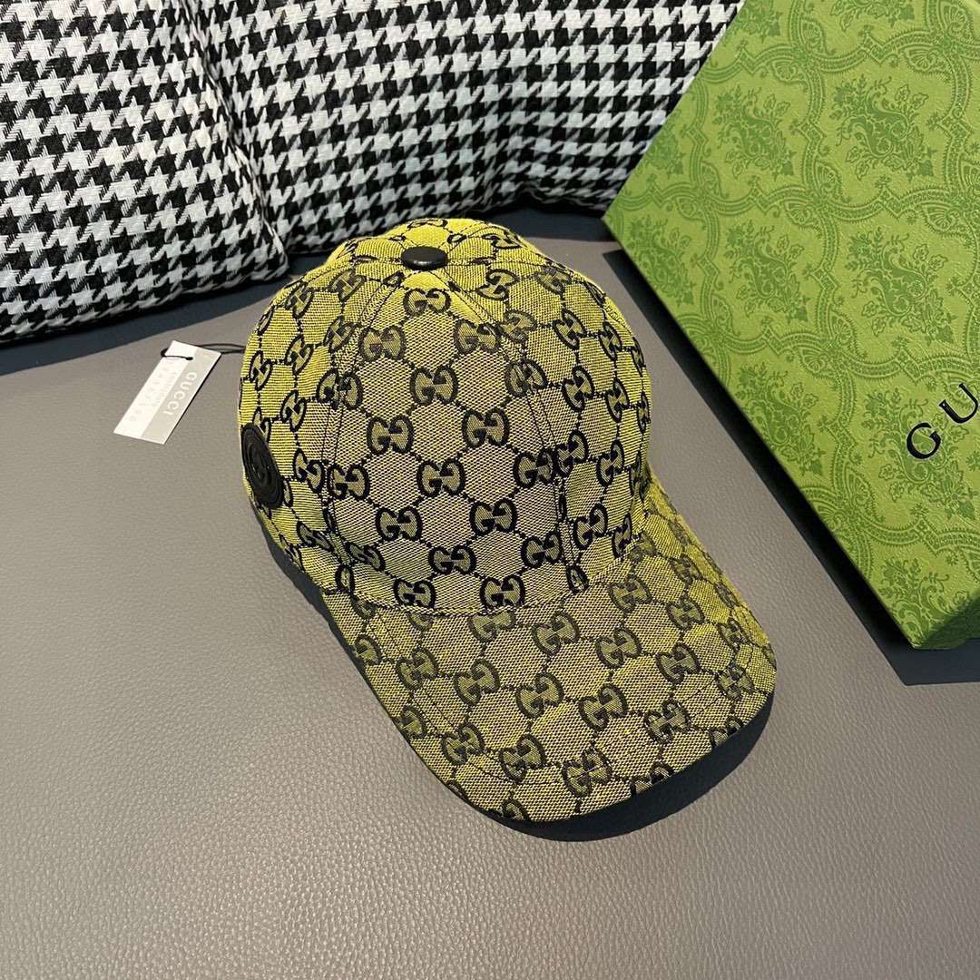 Gvc*1 Baseball Hat Yellow For Women