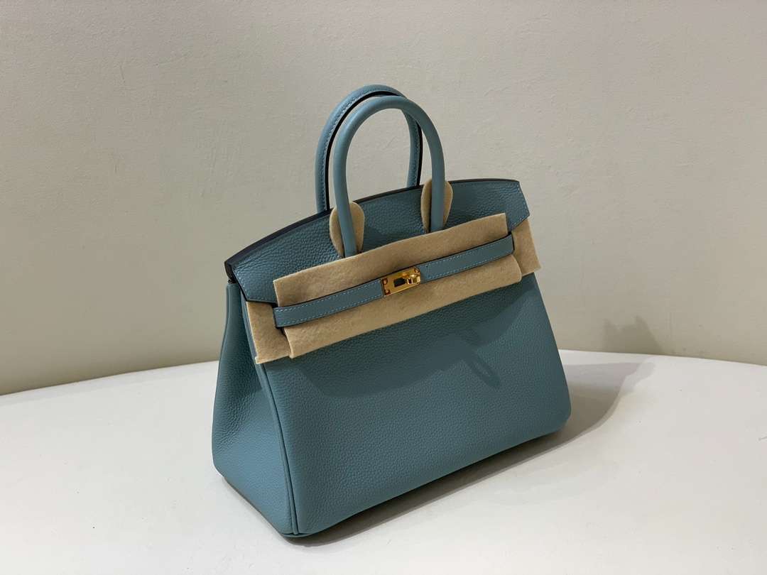 H**me5 Birkin 25 Beton Togo Jade Green For Women 25cm / 9.8in
