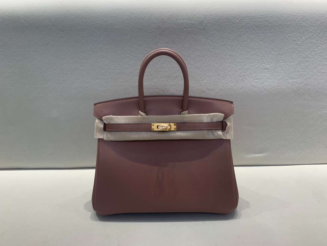 H**me5 Birkin 25 Beton Swift Bordeaux For Women 25cm / 9.8in