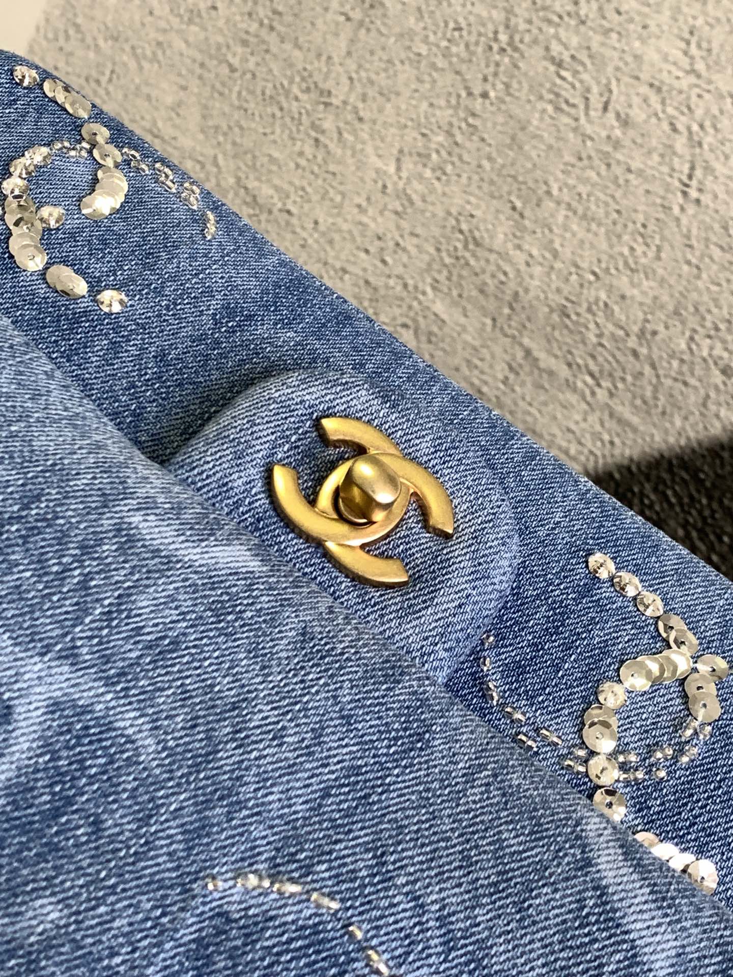 Ch**el Classic Handbags Blue For Women 25.5cm / 9.9in A01112