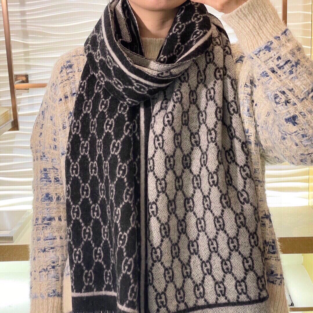 Gvc*1 Double Sided Scarf Black For Women