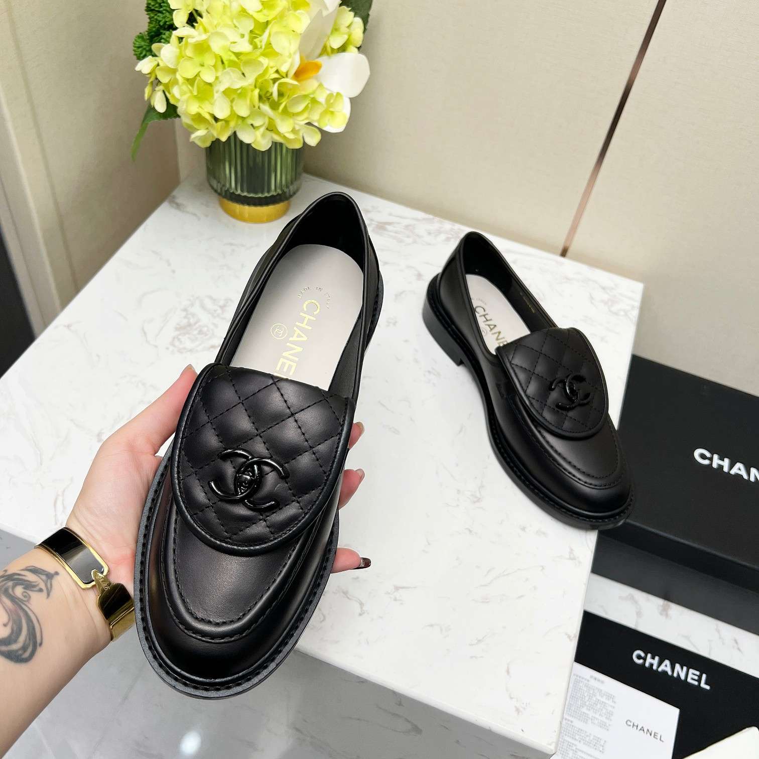 Ch**el Moccasins Black For Women