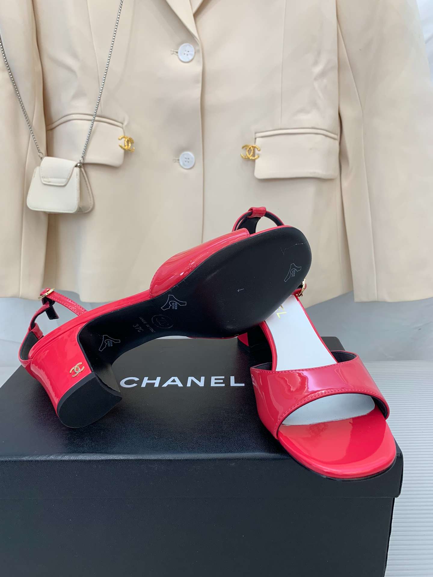 Ch**el Sandals Red For Women