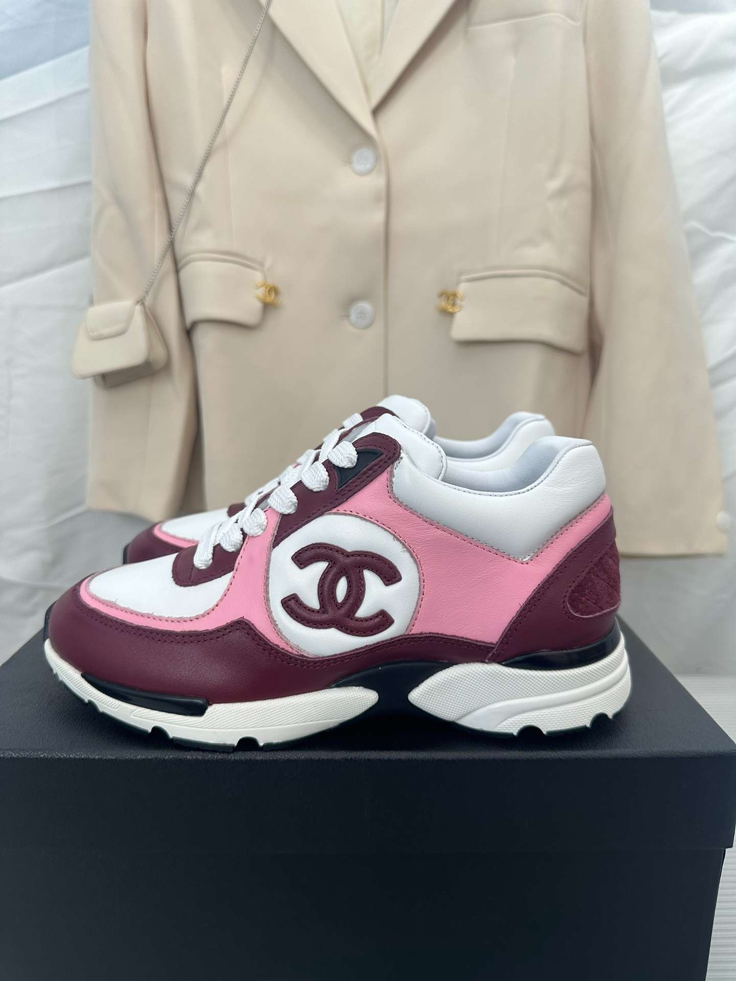 Ch**el Sneakers Pink For Women G45333 B14495 NS580