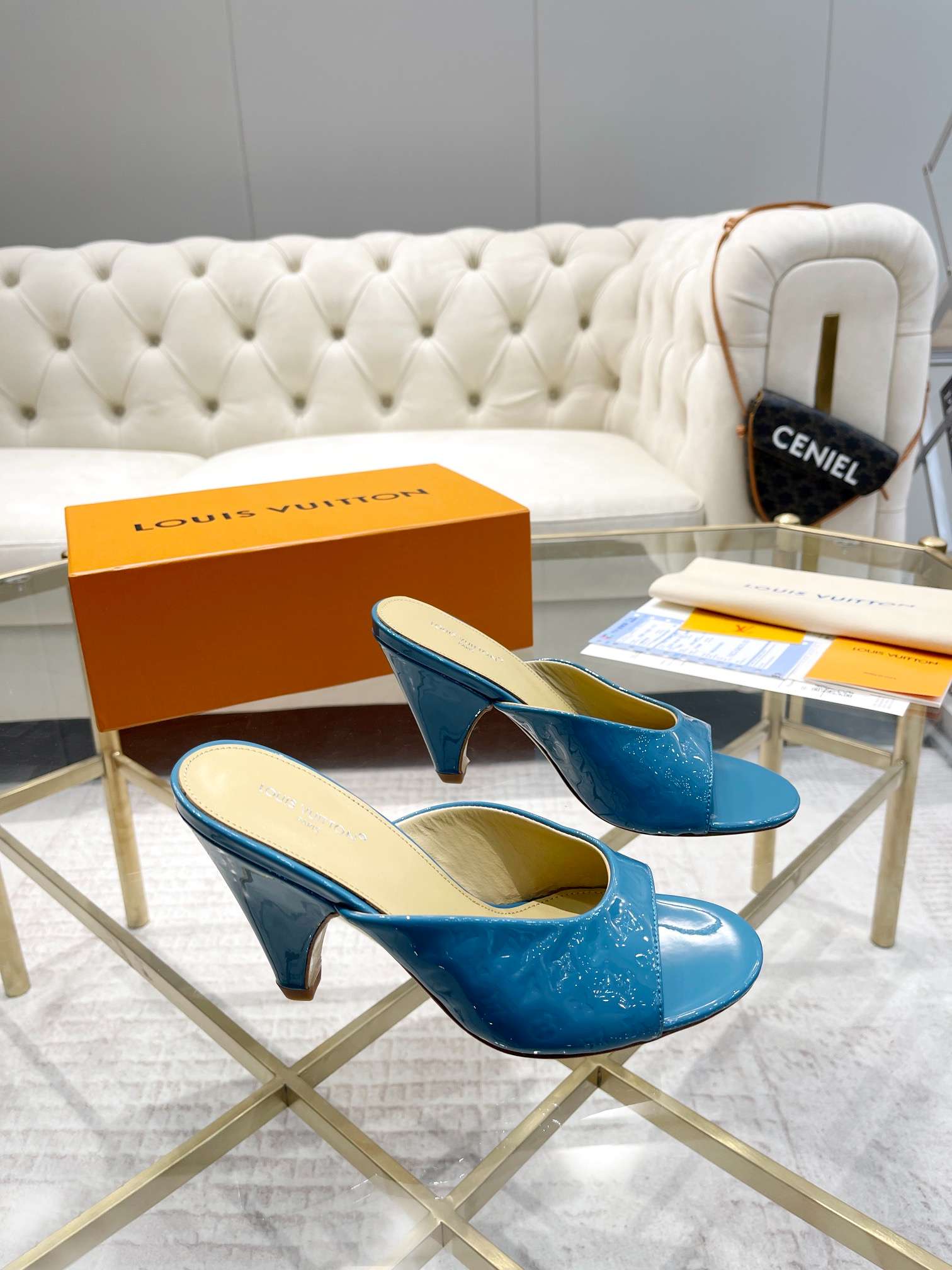 L0vis Vvtt0n S*per Mule Blue For Women