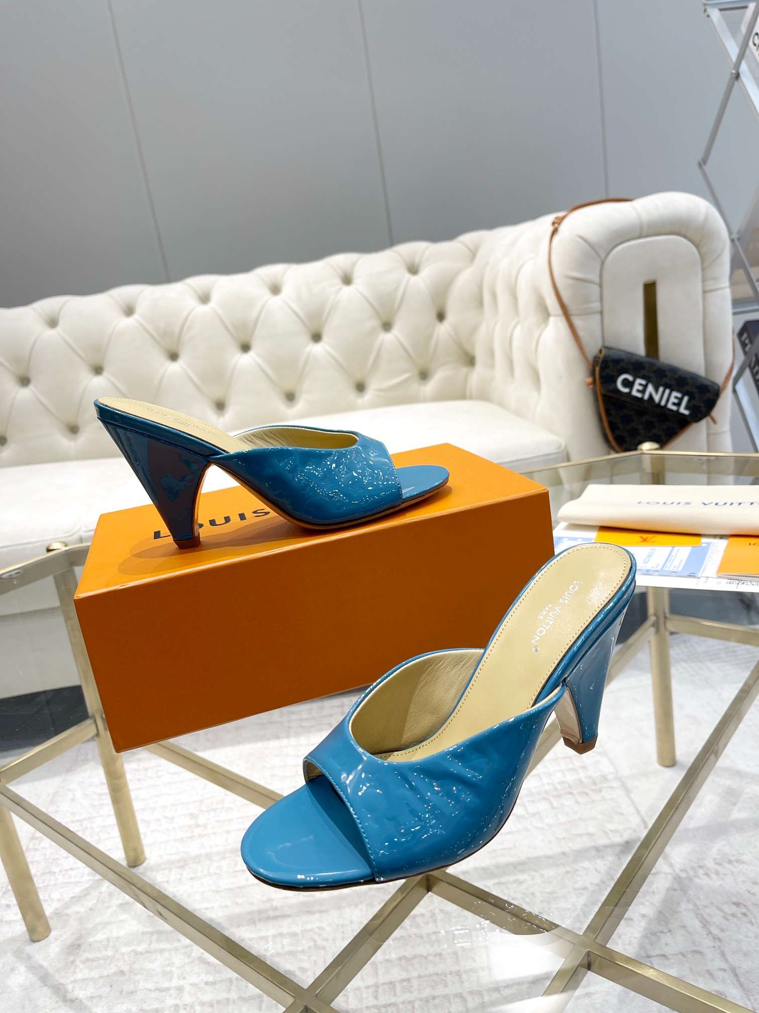 L0vis Vvtt0n S*per Mule Blue For Women