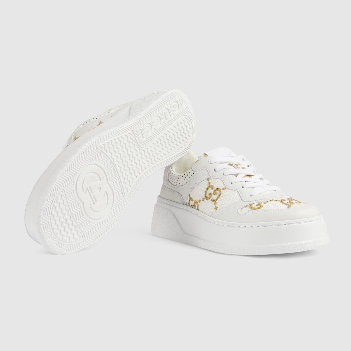 Gvc*1 GG Sneaker White For Women 670408 AACXG 9059