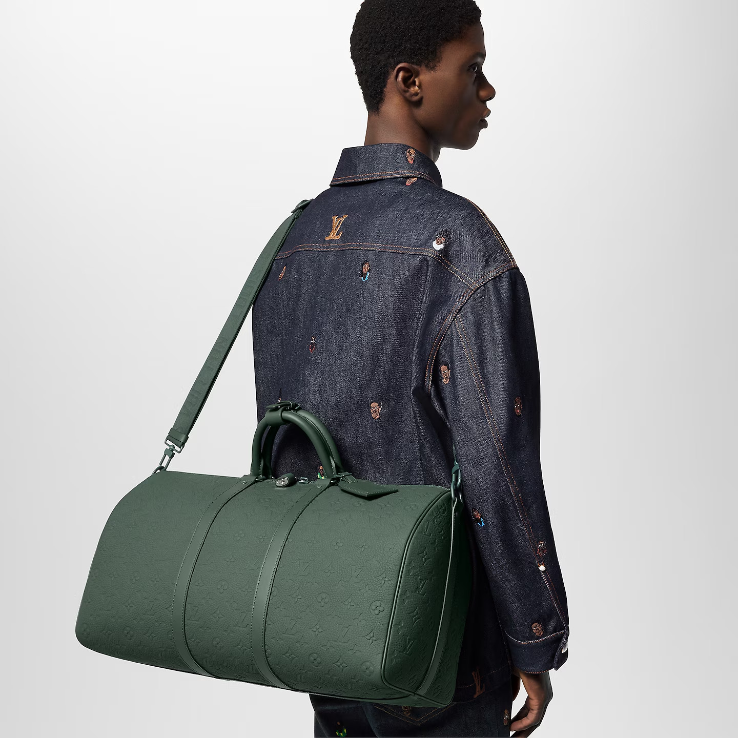 L0vis Vvtt0n Keepall Bandoulière 50 Bag Green 19,7in/50cm M24440