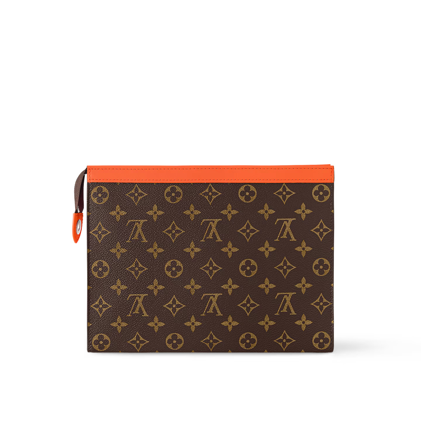 L0vis Vvtt0n Pochette Voyage MM Pouch Bag Orange For Men 10,6in/27cm M82855