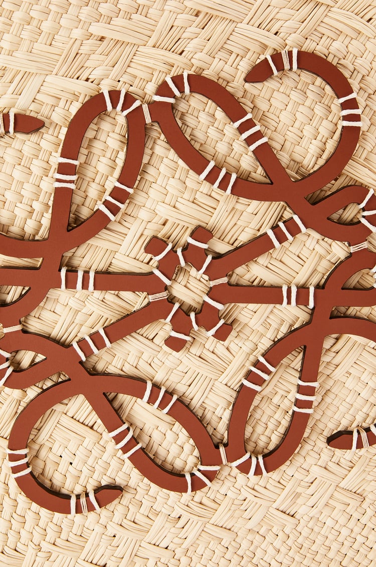 L0ew* Medium Anagram Basket Bag Beige For Women 18.1 Inches/ 46 Cm A223T43X02