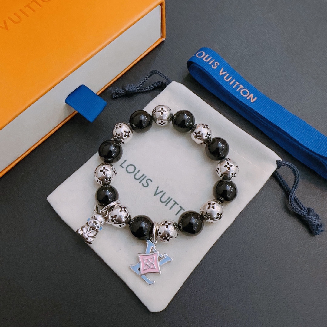 L0vis Vvtt0n Multi Element Agate Bracelet Silver For Women