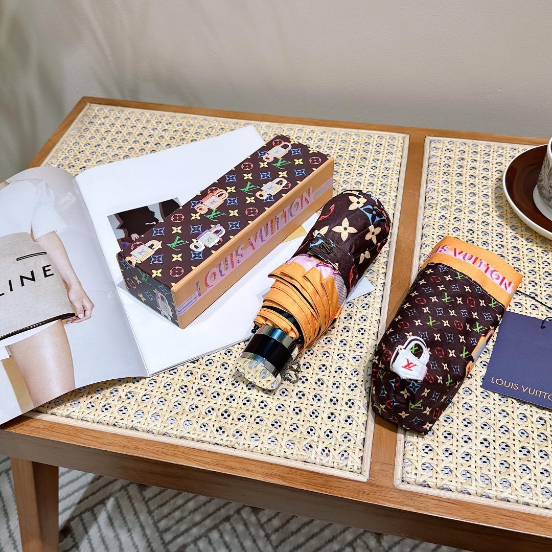 L0vis Vvtt0n Opening Folding Monogram Umbrella Brown