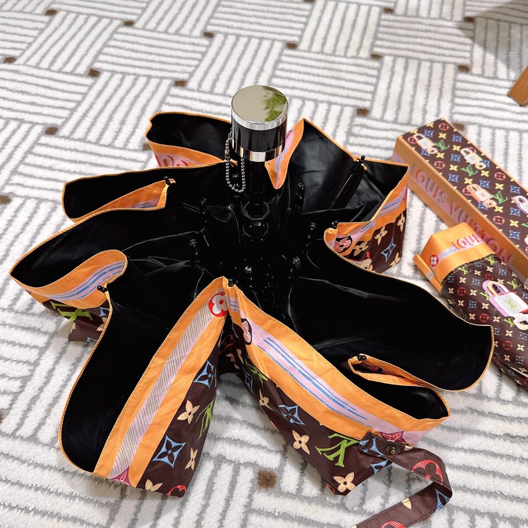 L0vis Vvtt0n Opening Folding Monogram Umbrella Brown