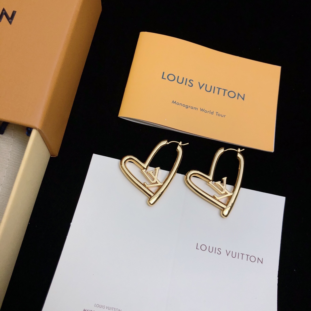 L0vis Vvtt0n Stud Earrings Gold For Women