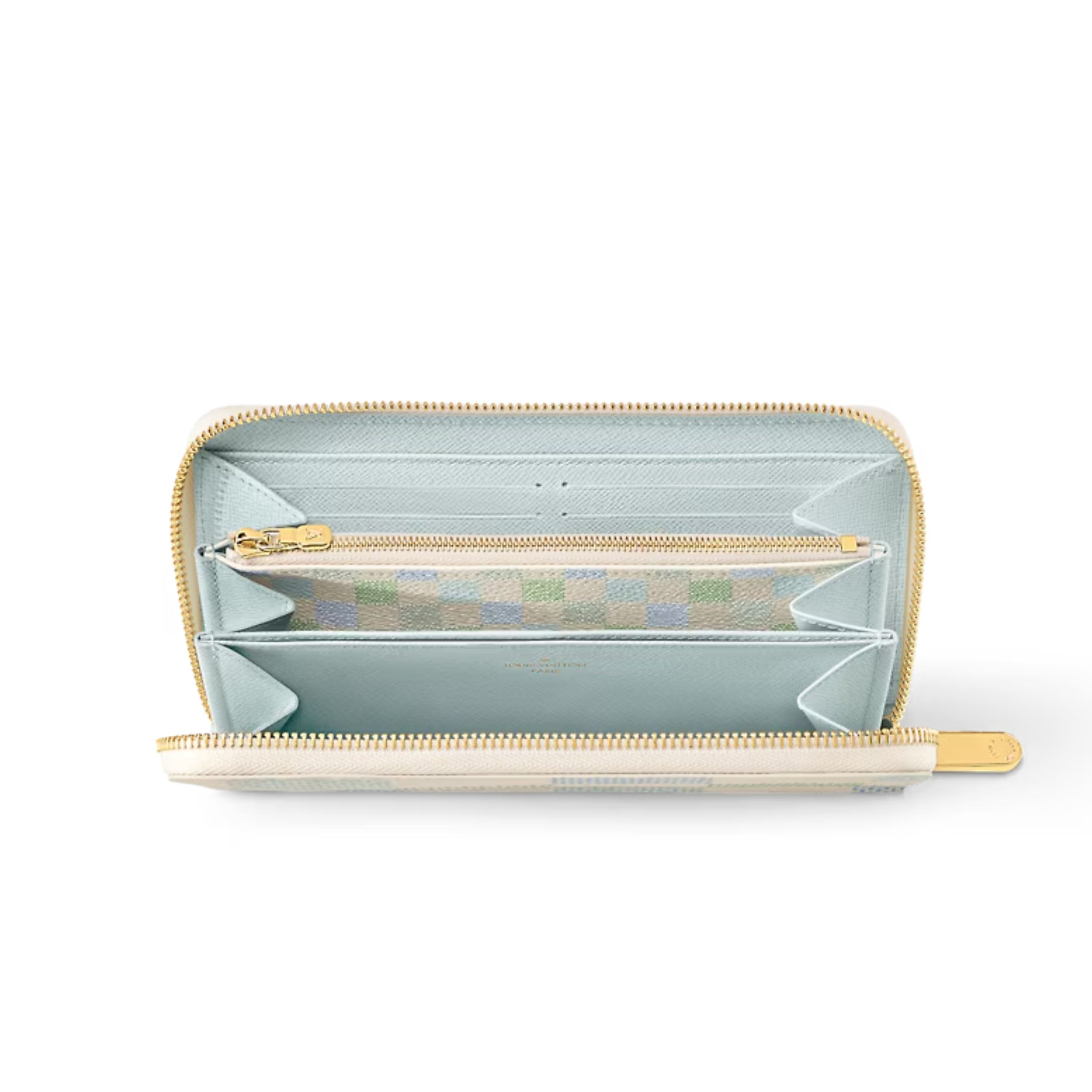 L0vis Vvtt0n Zippy Wallet Green For Women 7.7 Inches/ 19.5 Cm N40748