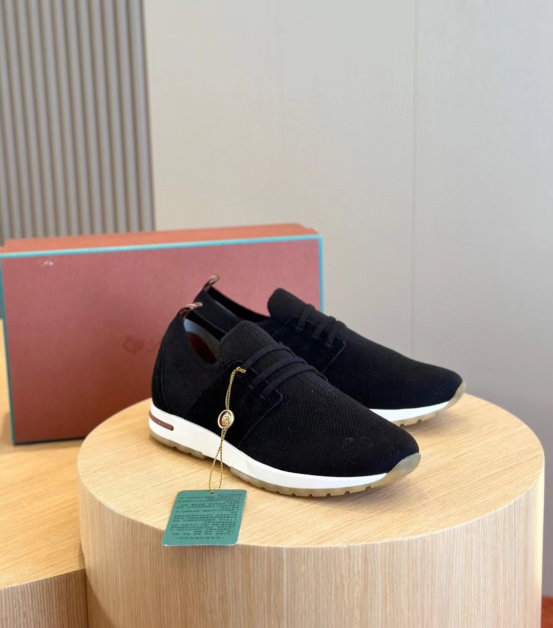 L0r0 P1ana 360 Lp Flexy Walk Sneaker Black For Men FAI8159