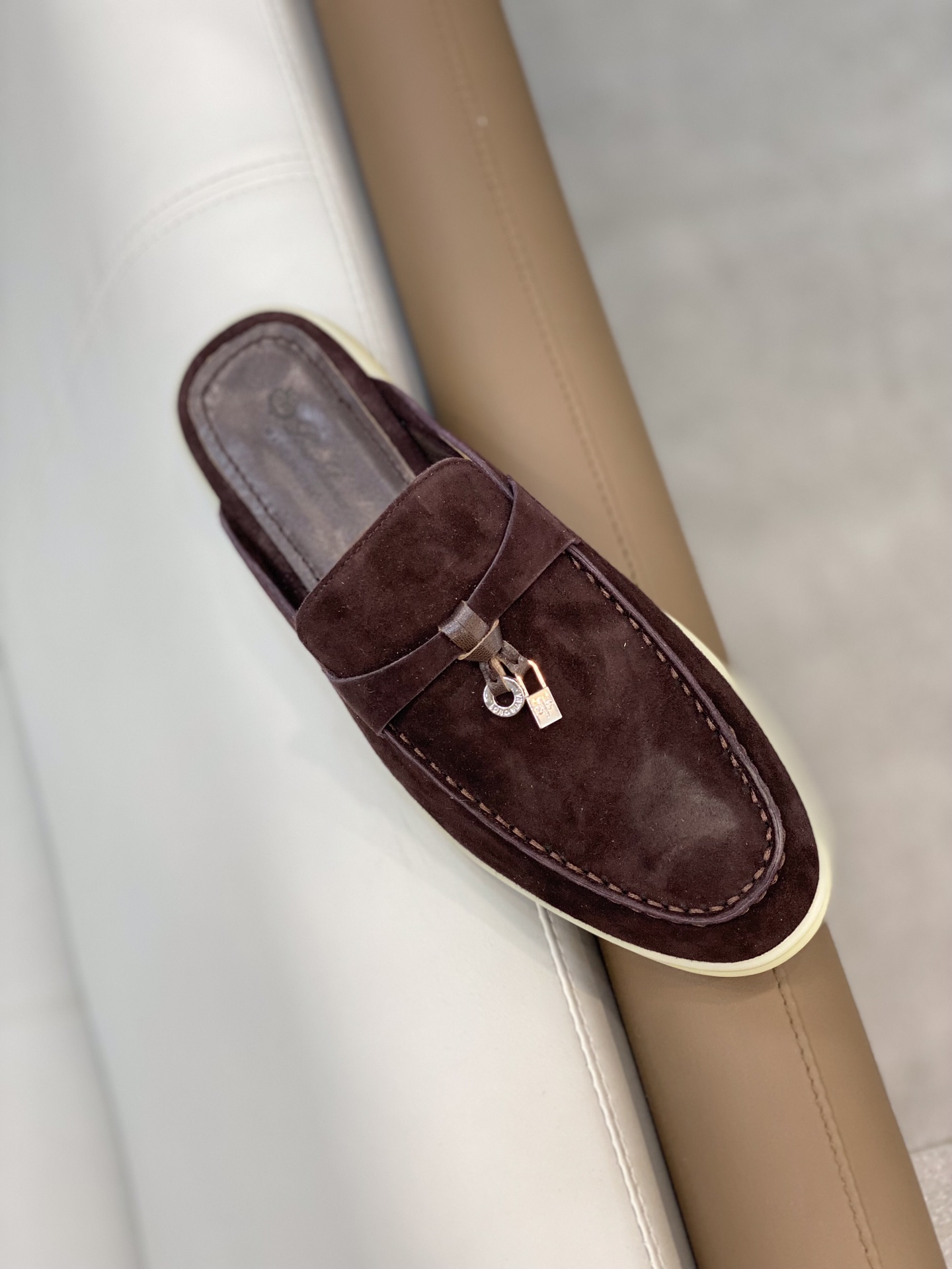 L0r0 P1ana Babouche Charms Walk Loafers Bright Amaranth For Women – FAI1543 K03I