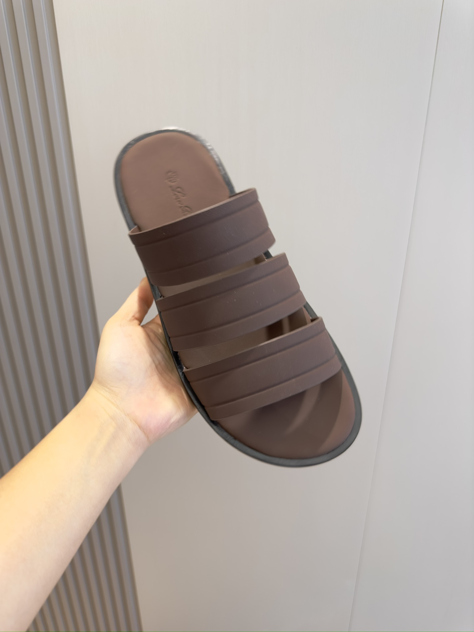 L0r0 P1ana Naha Sandal Dark Brown For Men FAN8776