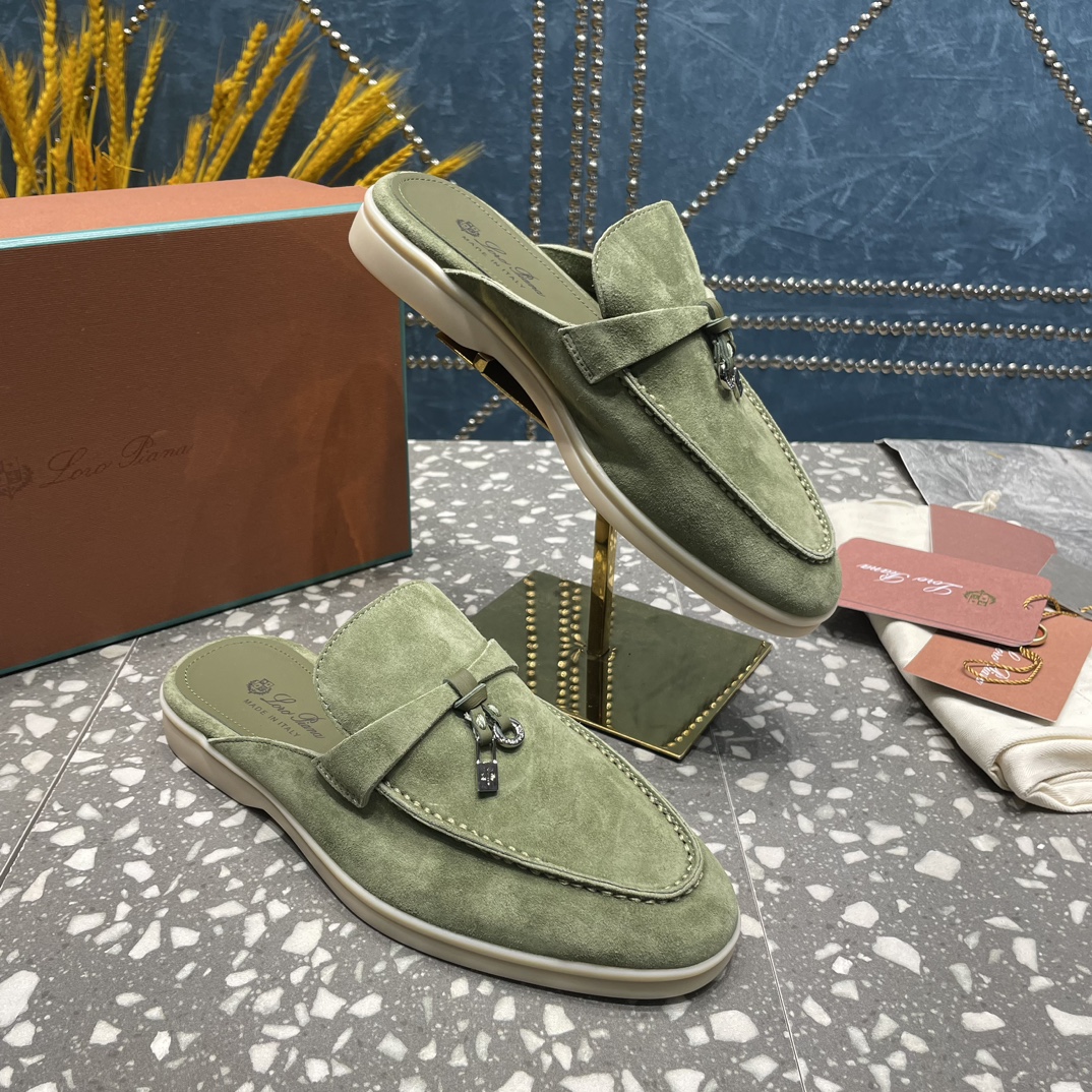 L0r0 P1ana Babouche Charms Walk Loafers Tea Room For Women – FAI1543 50KY