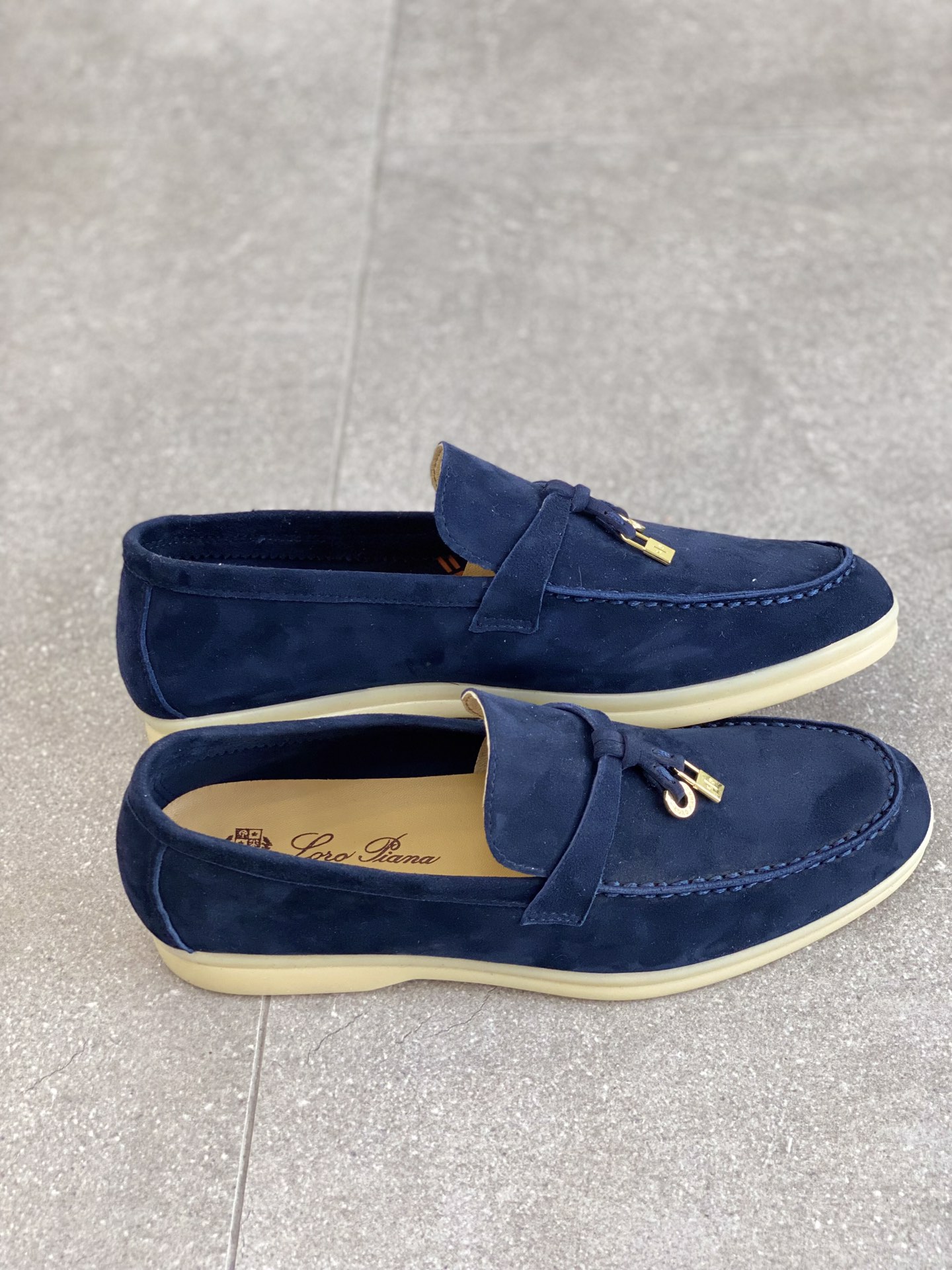 L0r0 P1ana Summer Charms Walk Loafers Blue Fluorite For Women – FAE5444 W13O