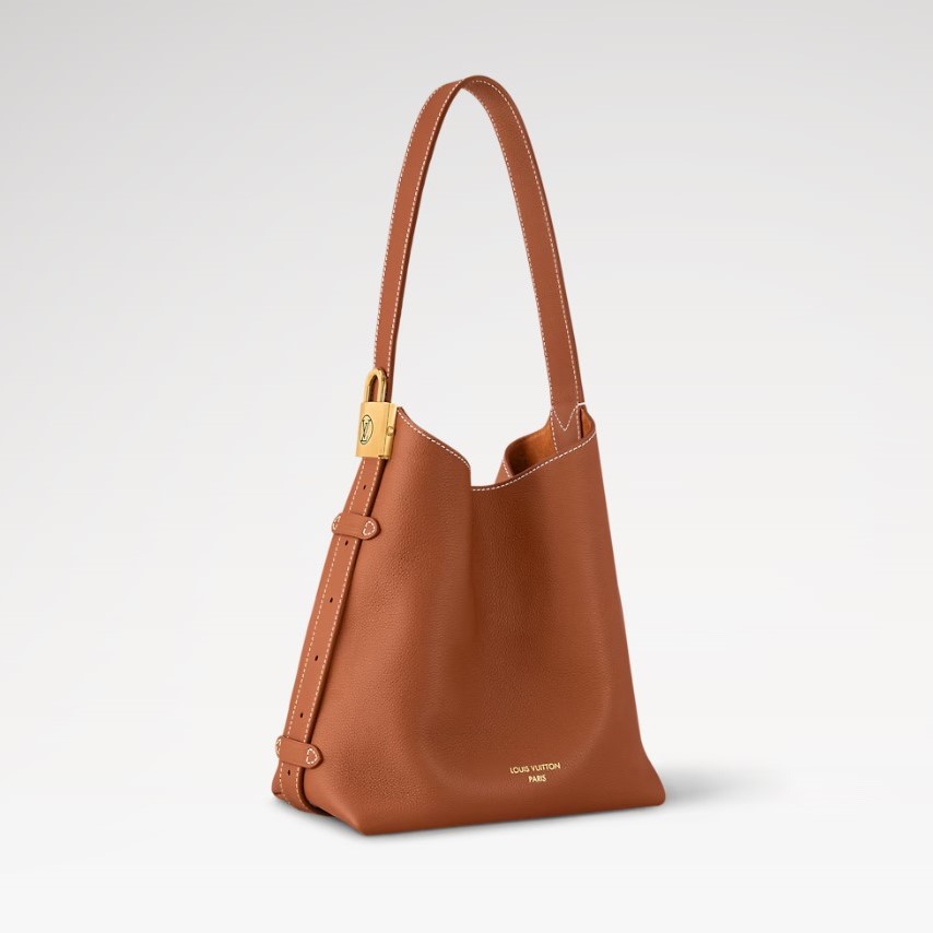 [True-to-ORIGINAL] L0vis Vvtt0n Low Key Hobo PM Cognac For Women 11in/28cm M25354