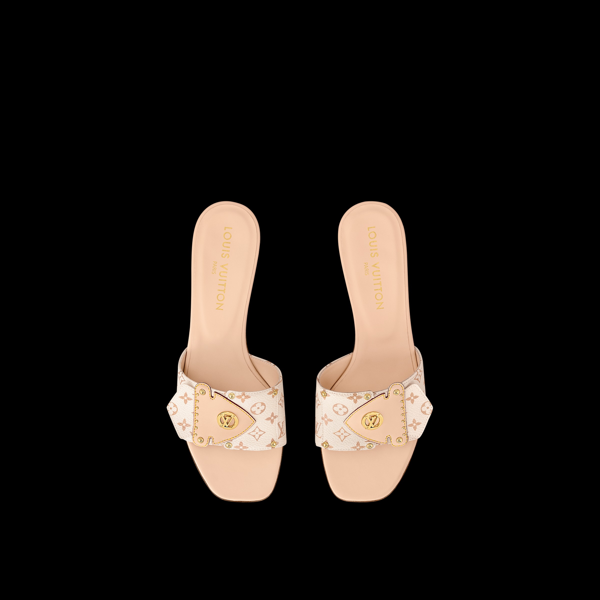 L0vis Vvtt0n Frame Flat Mule Beige For Women 1ACXII