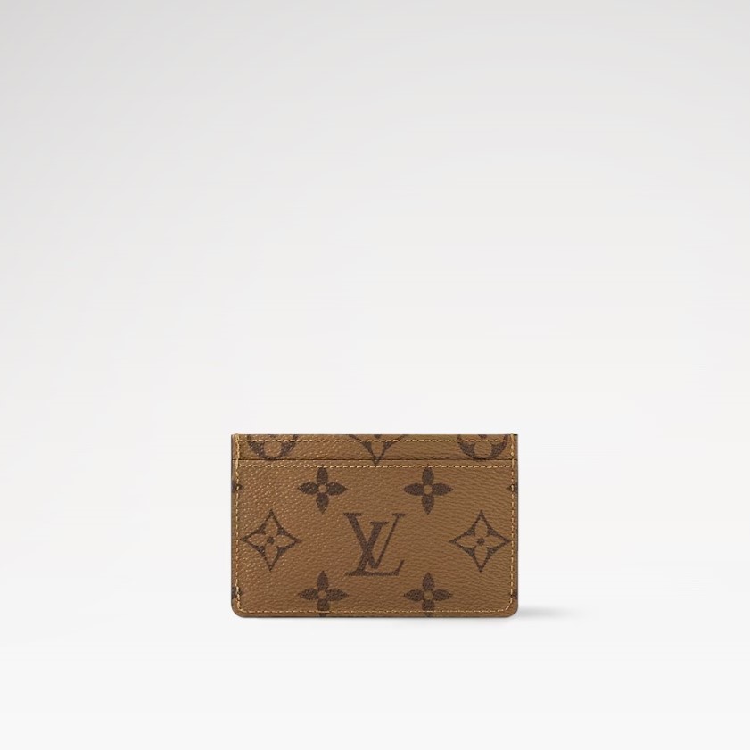 L0vis Vvtt0n Monogram Card Holder Brown For Women M83691 4.3in/11cm