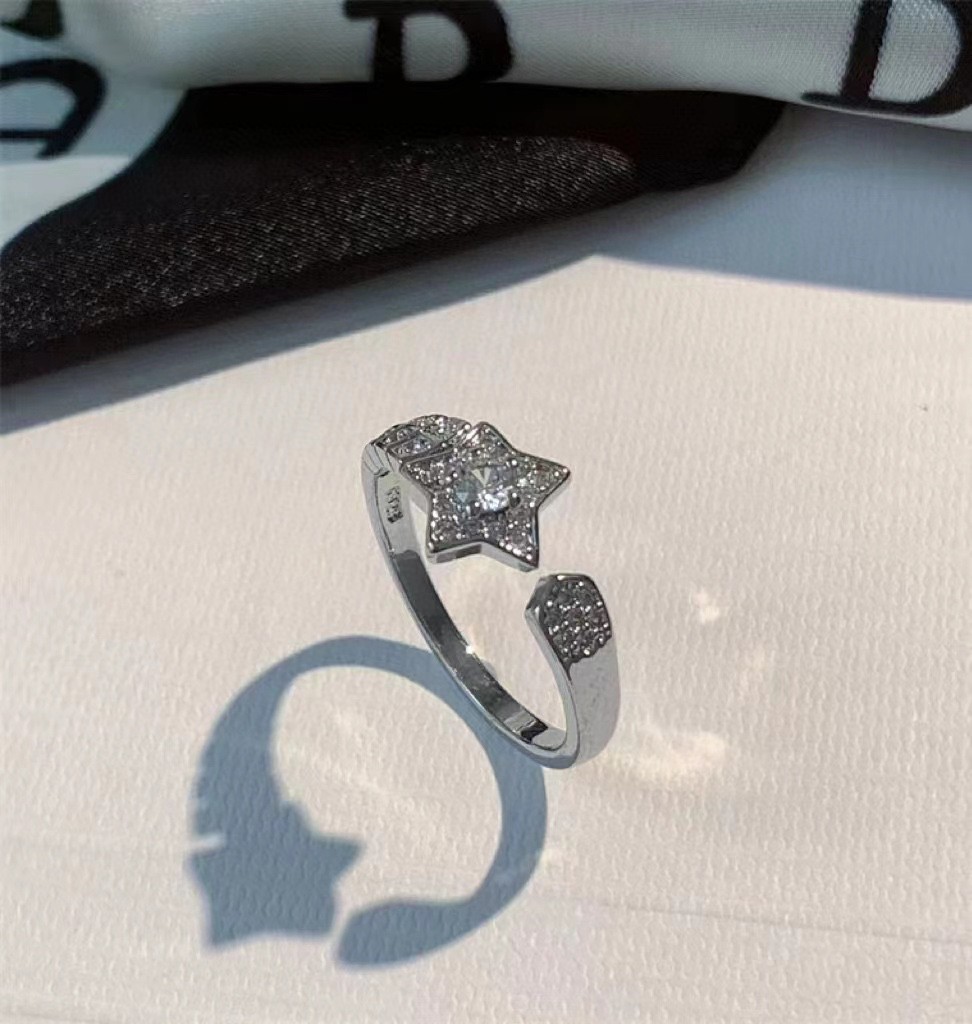 Ch**el Coco Rings Silver For Women