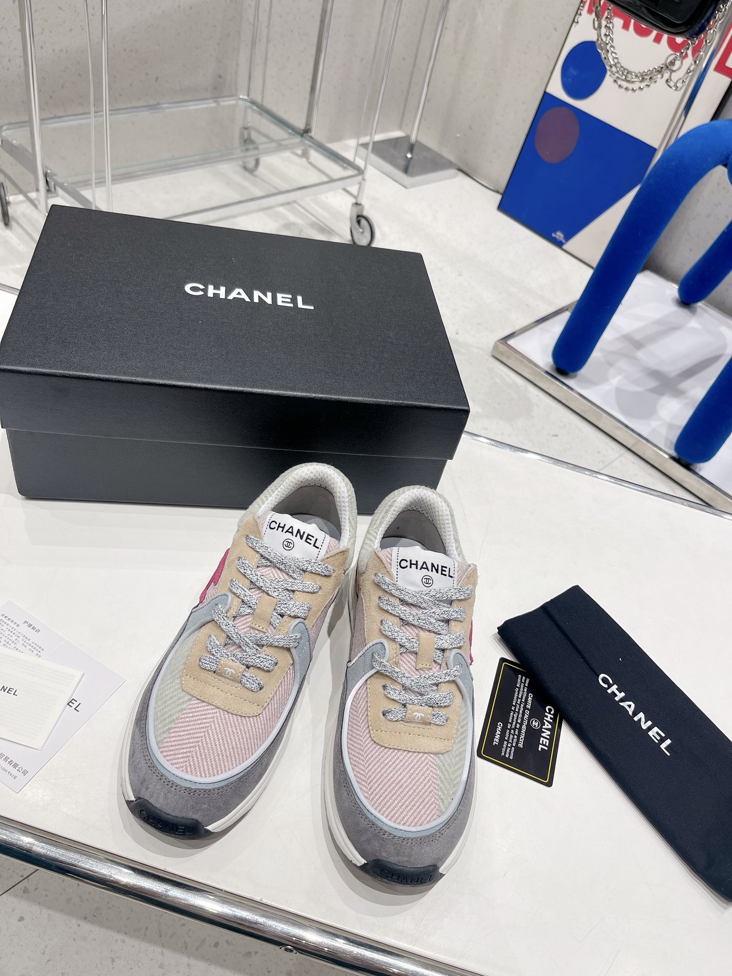 Ch**el Sneakers Grey For Women