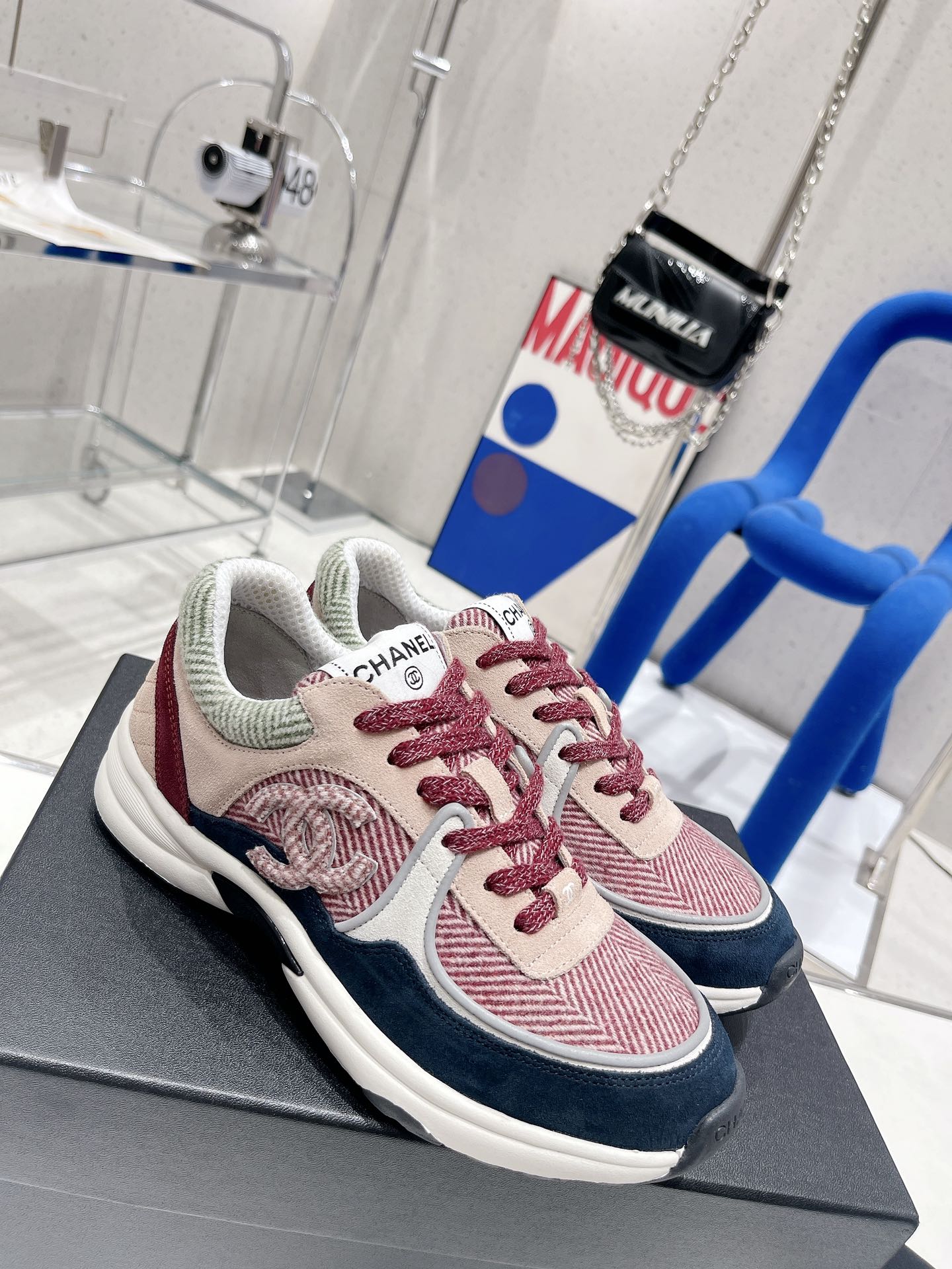 Ch**el Sneakers Grey For Women