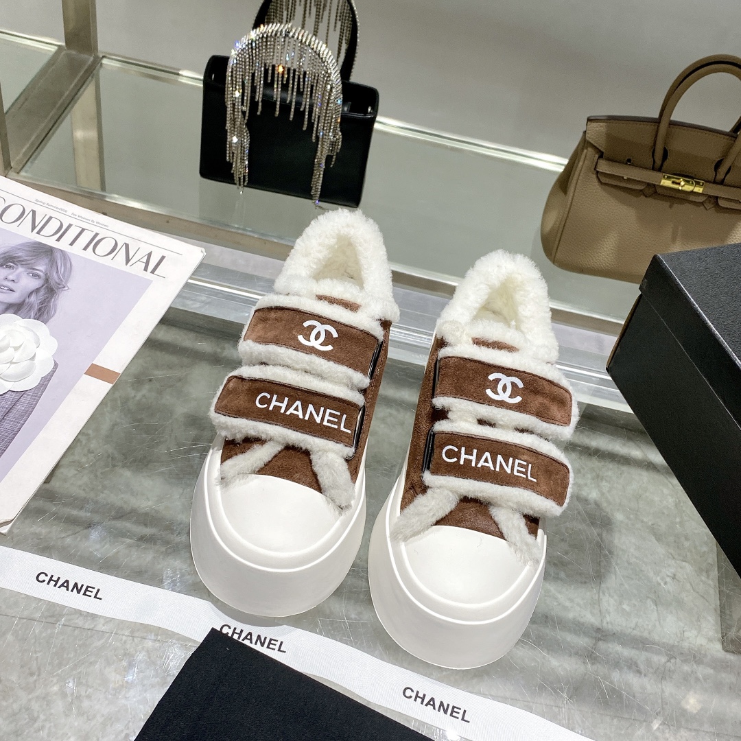 Ch**el Sneakers Brown For Women