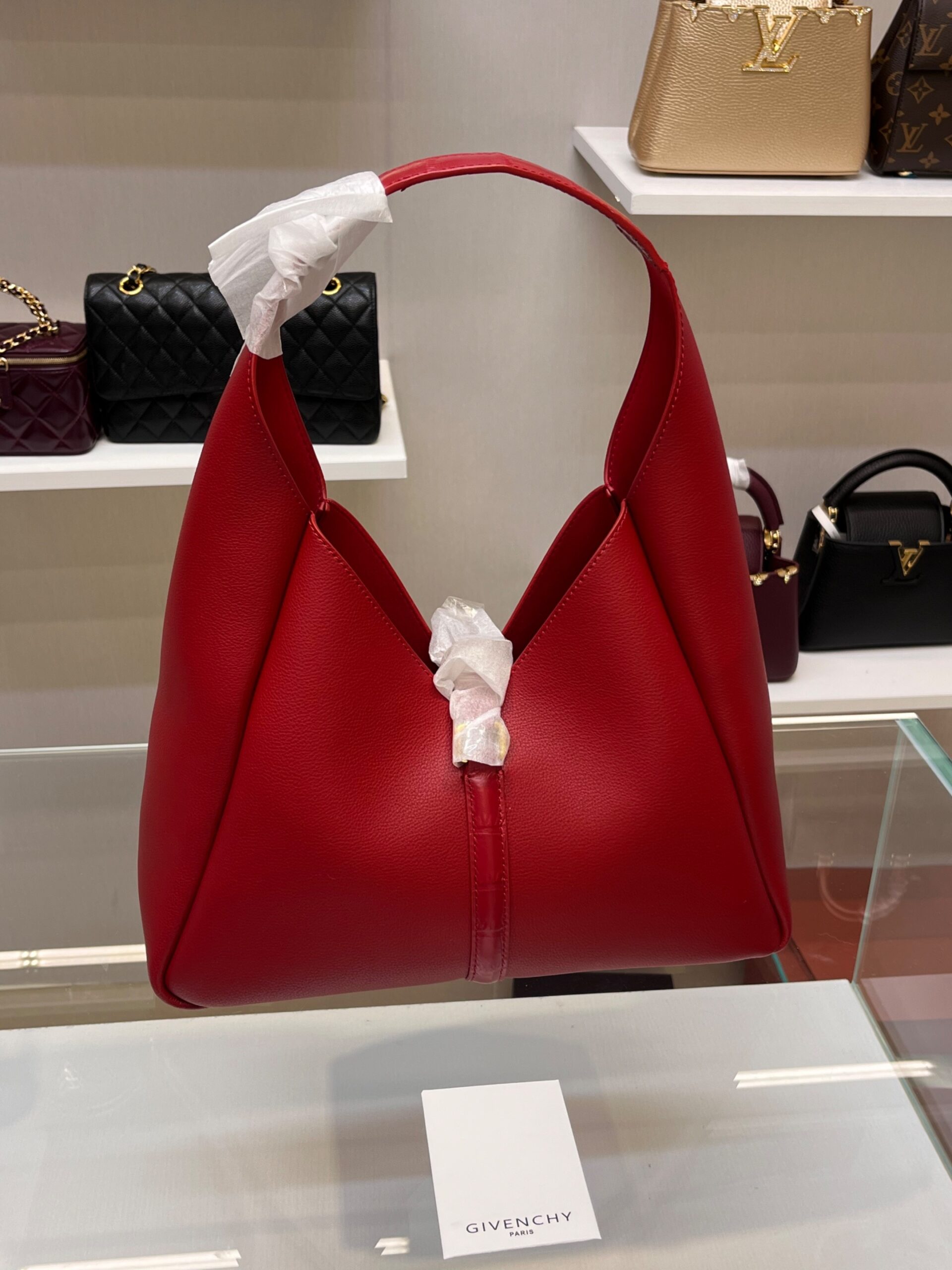 [True-to-ORIGINAL] Givenchy Mini G Hobo Bag Red For Women‎ 9.8in/25cm BB50QNB1M2-801