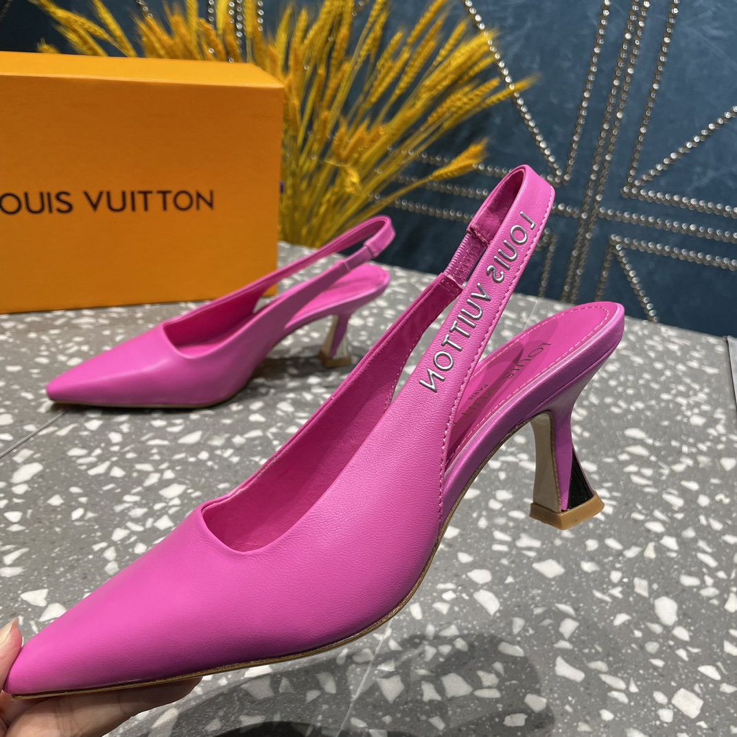 L0vis Vvtt0n Sparkle Slingback Pump Pink For Women
