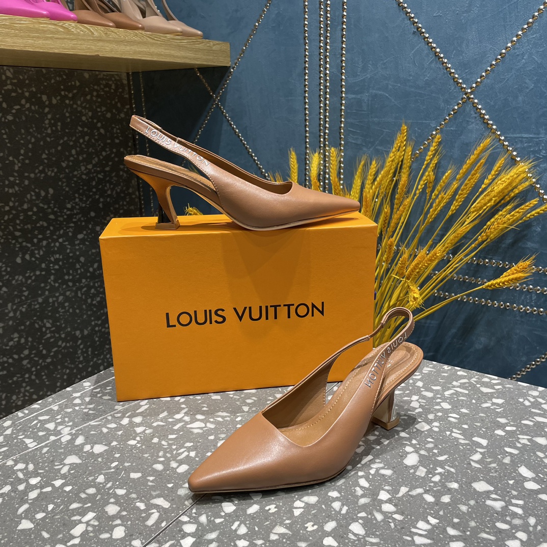 L0vis Vvtt0n Sparkle Slingback Pump Brown For Women