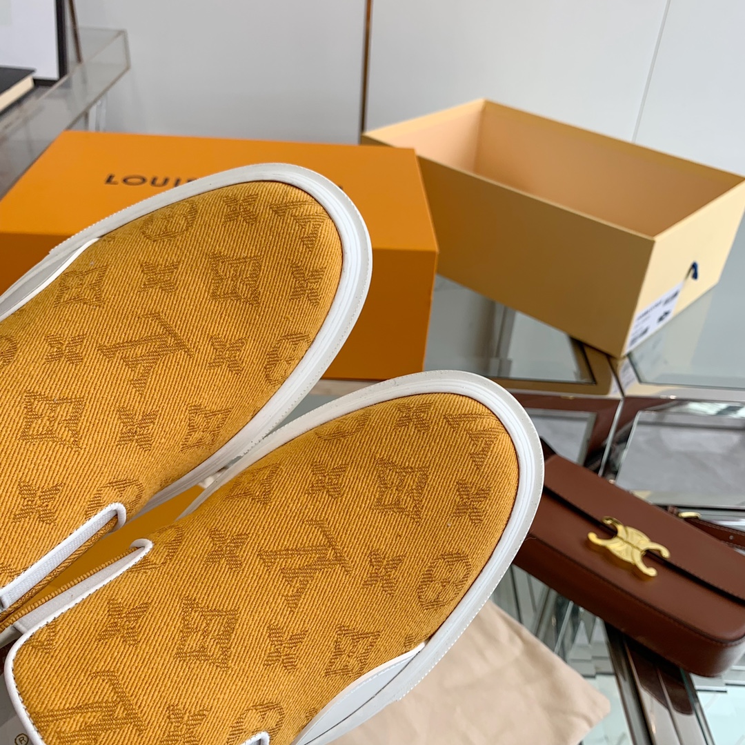 L0vis Vvtt0n Women’s Trocadero Slip On Orange For Women LV