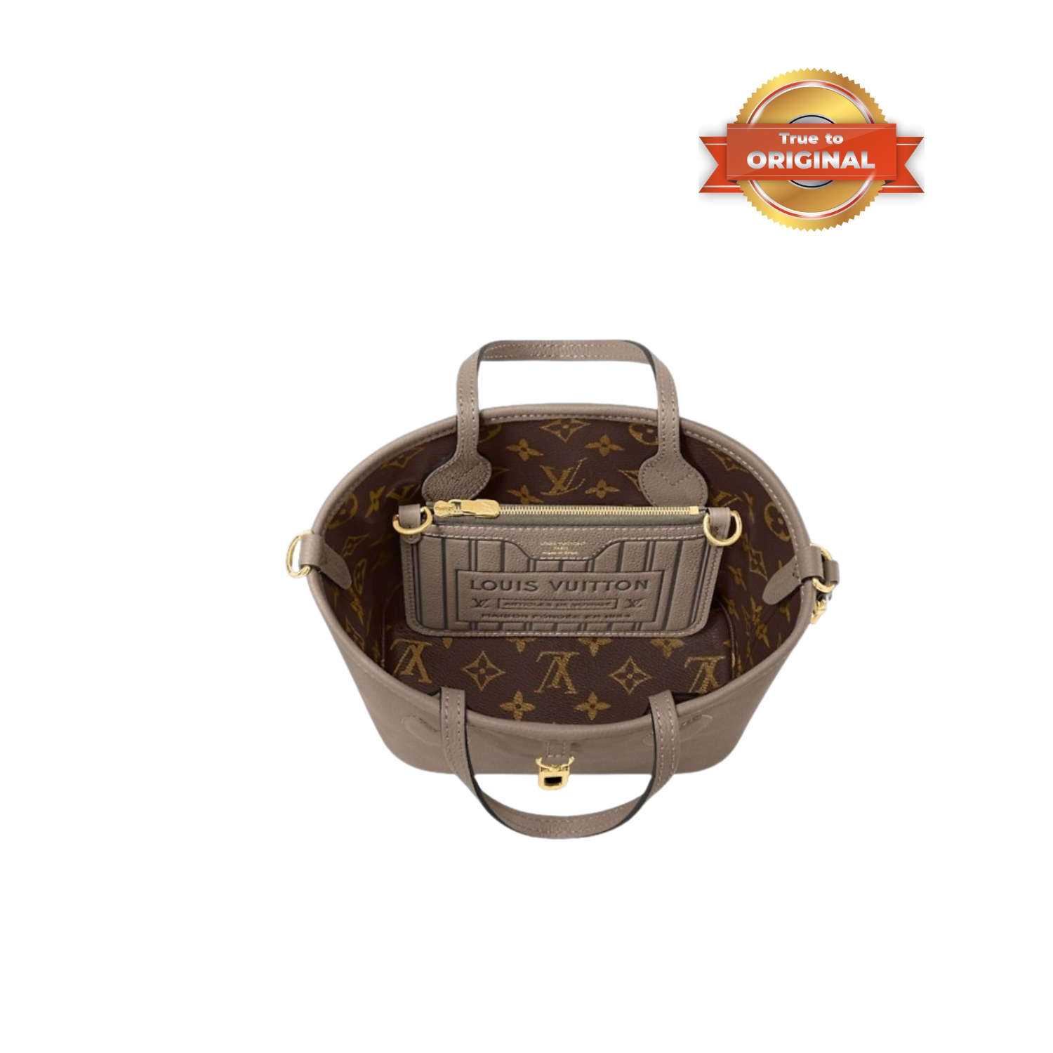 [True-to-ORIGINAL] L0vis Vvtt0n Neverfull Bandoulière Inside Out BB Dark Fango For Women 24cm/9.4in M12109