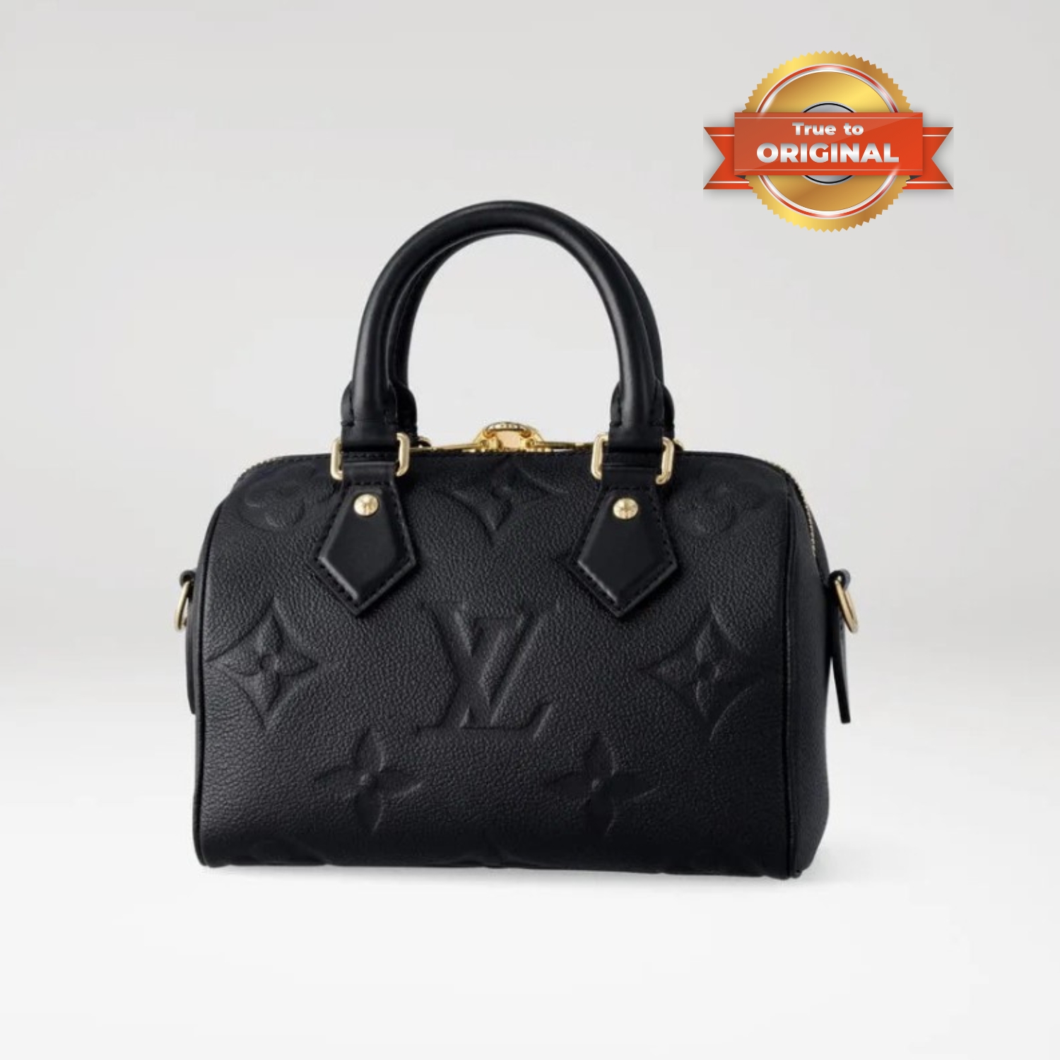 [True-to-ORIGINAL] L0vis Vvtt0n Speedy Bandoulière 20 Monogram Empreinte Black For Women 20.5cm/8.1in M58953