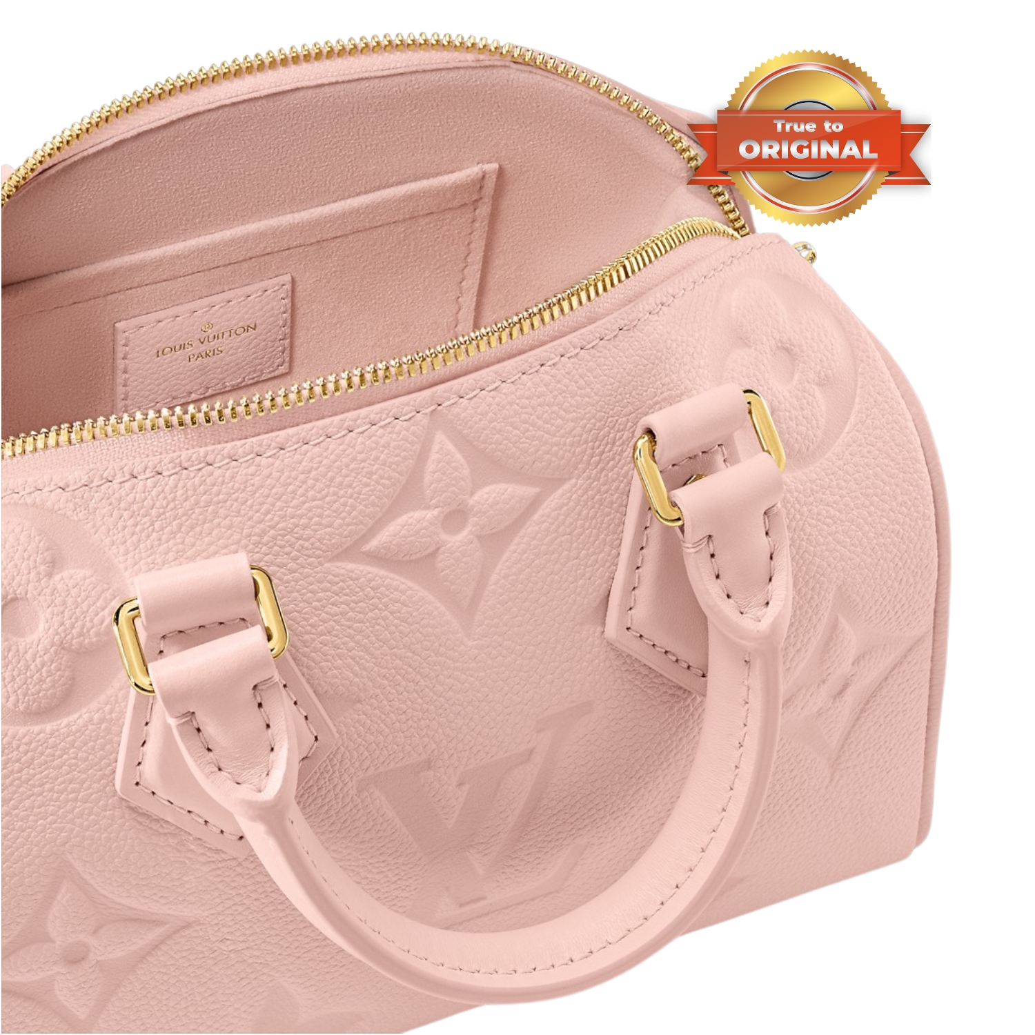 [True-to-ORIGINAL] L0vis Vvtt0n Speedy Bandoulière 20 Monogram Empreinte Opal Pink For Women 20.5cm/8.1in M47136