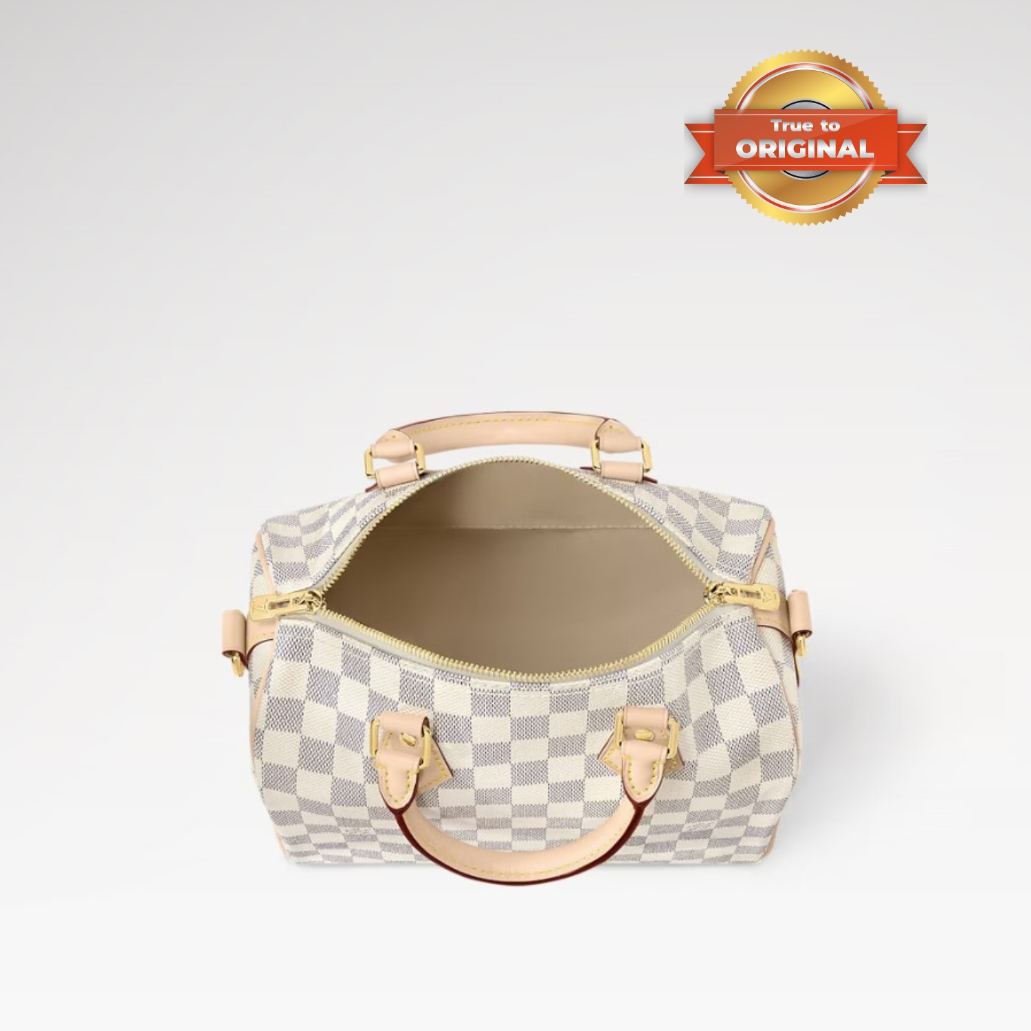 [True-to-ORIGINAL] L0vis Vvtt0n Speedy Bandoulière 25 Damier Azur Canvas For Women 25cm/9.8in N40608