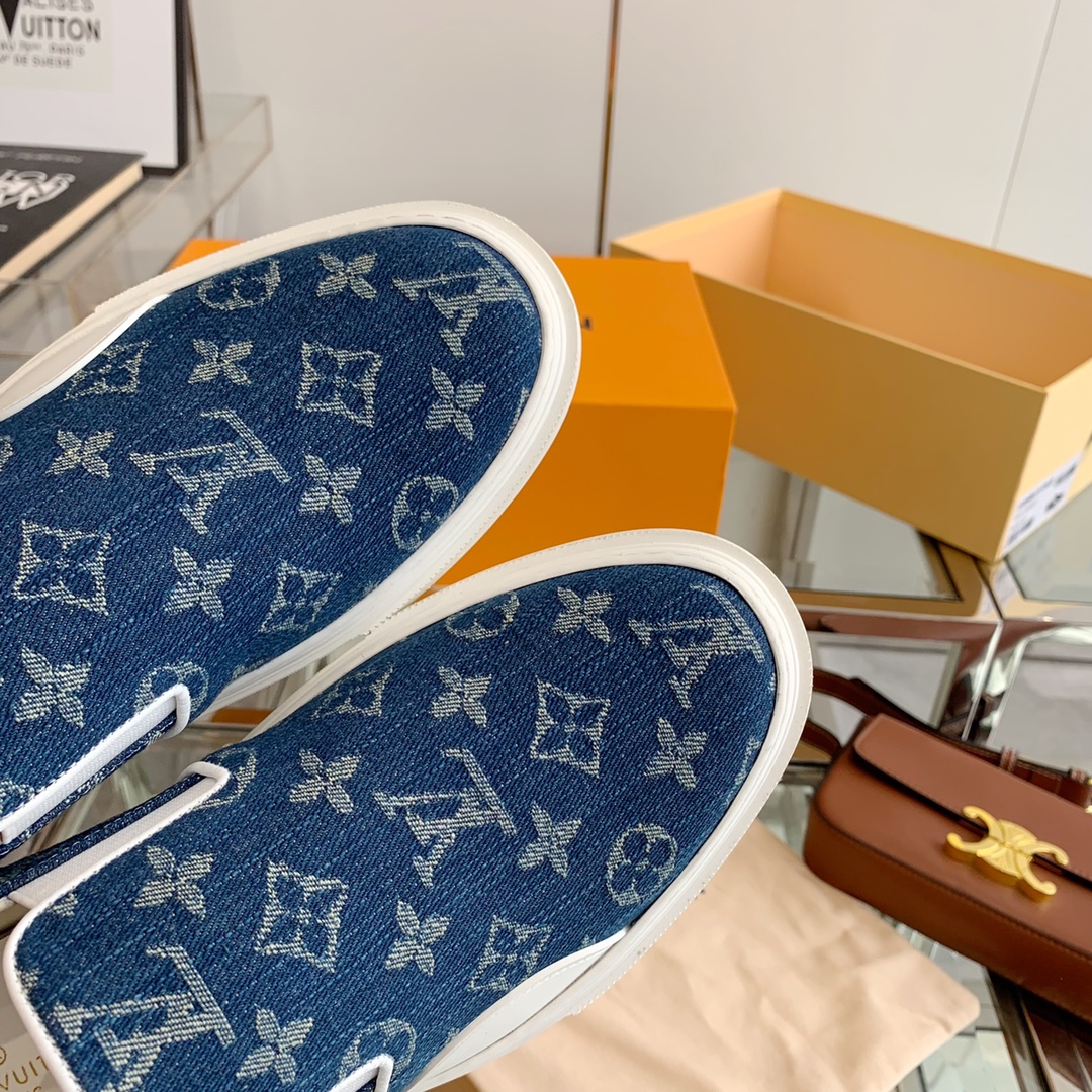 L0vis Vvtt0n Women’s Trocadero Slip On Blue For Women LV