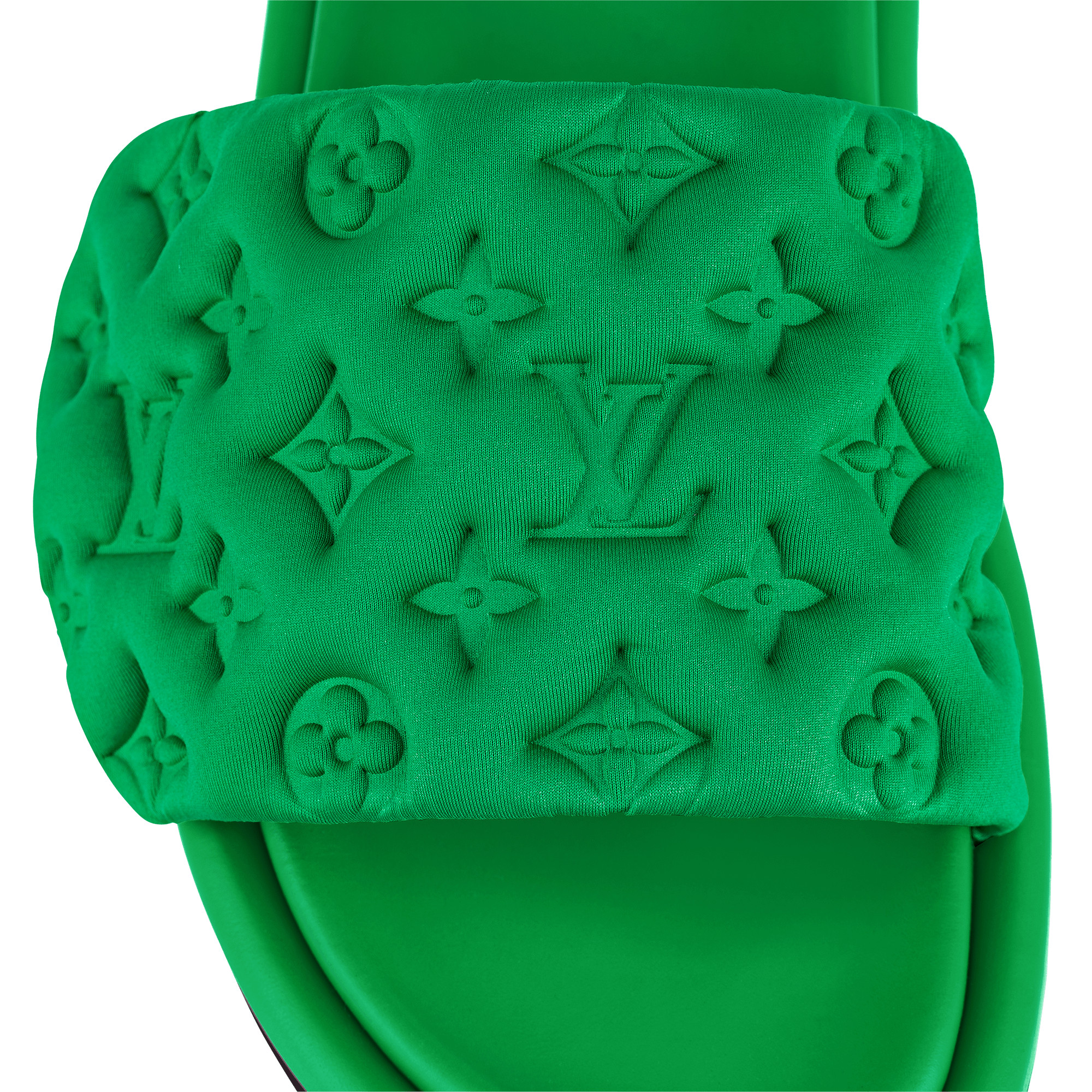 L0vis Vvtt0n Pool Pillow Flat Comfort Mule Green For Women 1AB1N5