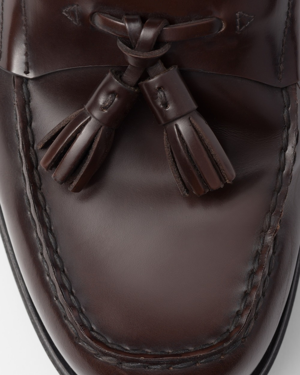 Pra*a Brushed Leather Loafers Sienna For Men 2DB214_055_F0038_F_C000