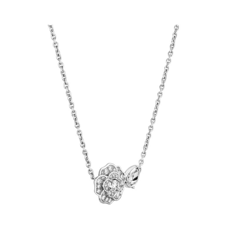 Ch**el Camélia Précieux Necklace White Gold For Women J11362