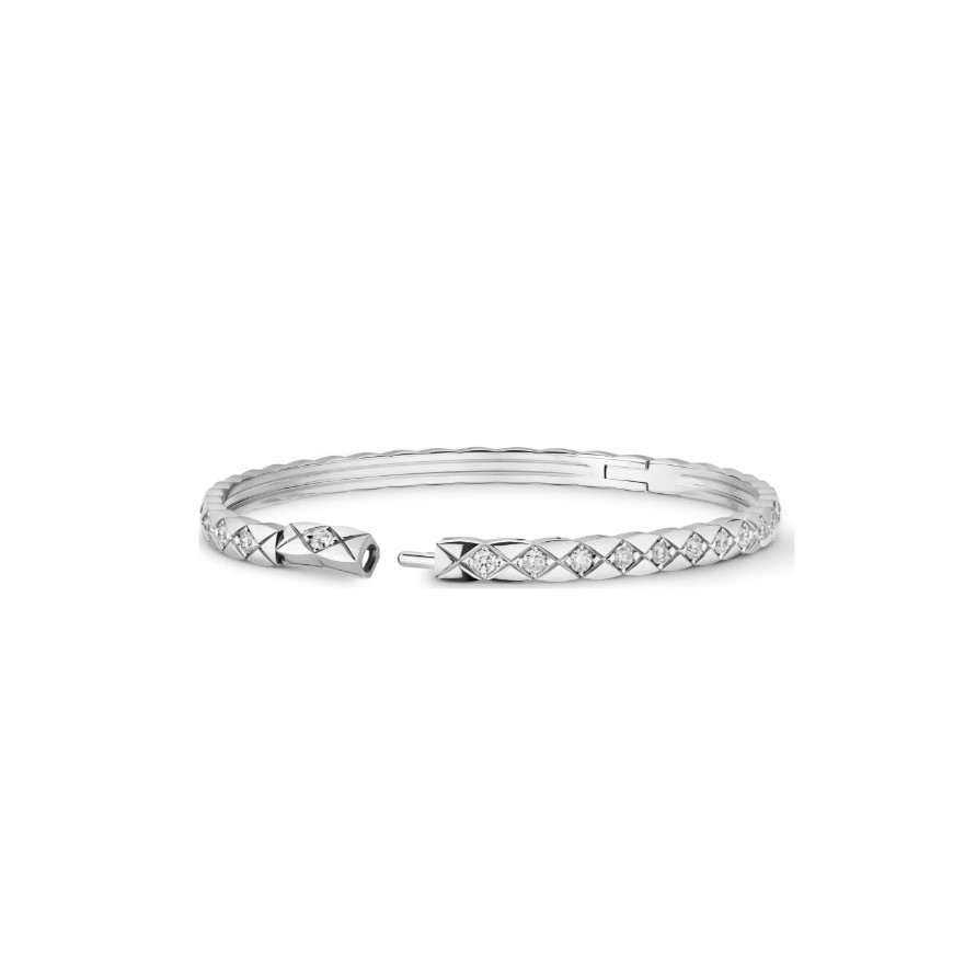Ch**el Coco Crush Bracelet White Gold For Women J12809