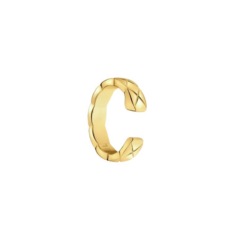 Ch**el Coco Crush Single Earring Yellow Gold For Women J12156